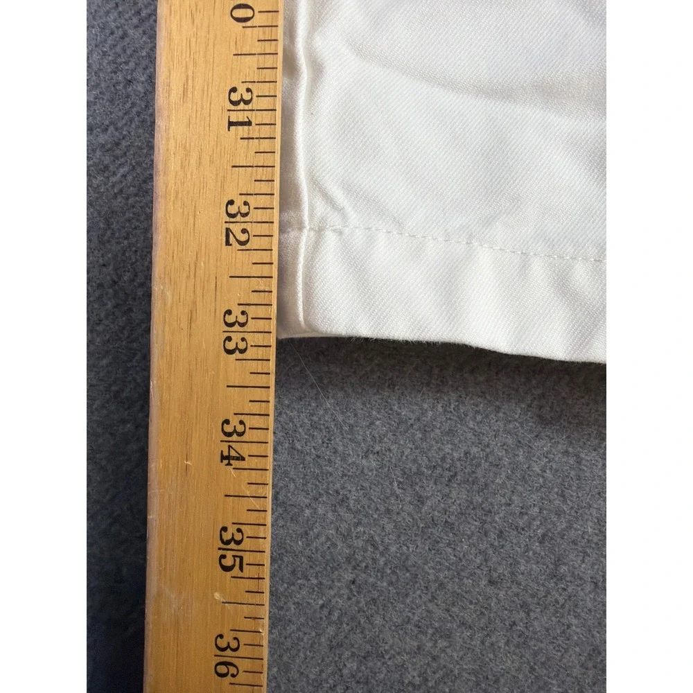 J. Crew Oarsmens  Classic Chinos‎ Men 32x34 (34x33) White Straight Leg Pants VTG